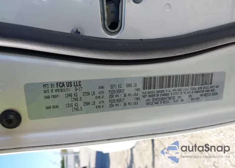 2017 Dodge Journey Se из США, поврежденный, VIN 3C4PDCABXHT706766